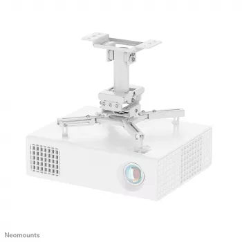 Soporte de techo para proyector Neomounts CL25-530WH1 — totalmente móvil, carga máx. 45 kg, altura 25,5 cm, blanco