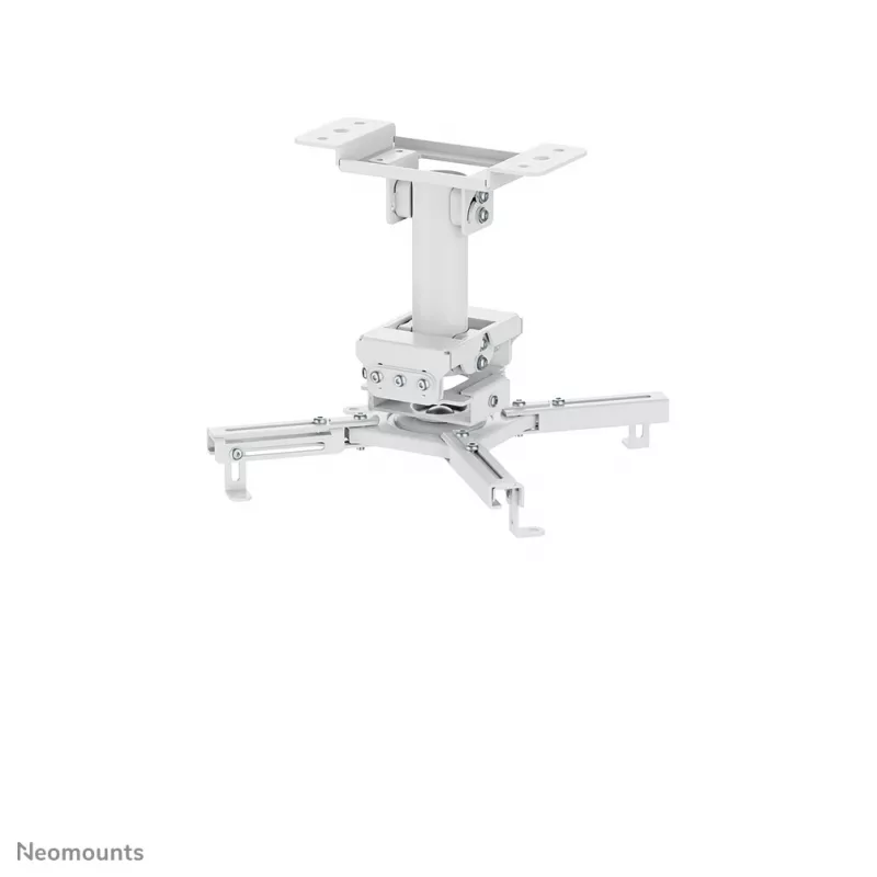Soporte de techo para proyector Neomounts CL25-530WH1 — totalmente móvil, carga máx. 45 kg, altura 25,5 cm, blanco