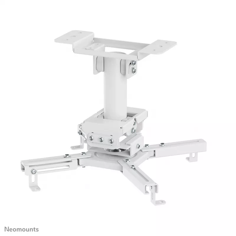 Soporte de techo para proyector Neomounts CL25-530WH1 — totalmente móvil, carga máx. 45 kg, altura 25,5 cm, blanco