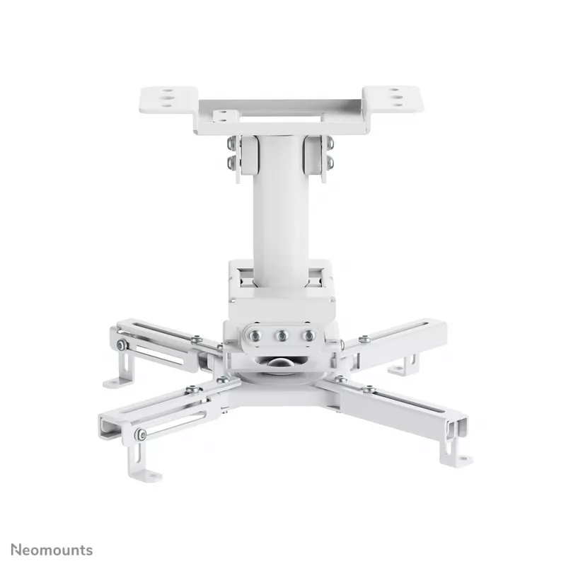 Soporte de techo para proyector Neomounts CL25-530WH1 — totalmente móvil, carga máx. 45 kg, altura 25,5 cm, blanco