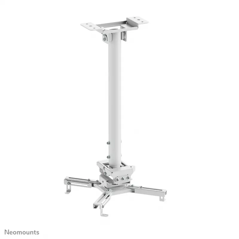 Soporte de techo para proyector Neomounts CL25-540WH1 – h 60,5–90,5 cm – fácil montaje – totalmente móvil