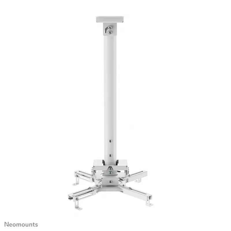 Soporte de techo para proyector Neomounts CL25-540WH1 – h 60,5–90,5 cm – fácil montaje – totalmente móvil