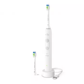 Cepillo de dientes sónico recargable Philips 4100 series HX4042/41 — batería de Li‑Ion integrada, 2 cabezales, modos Limpieza diaria y Cuidado de encías