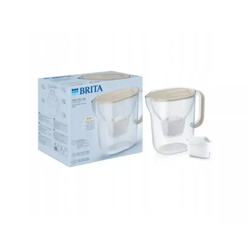 Jarra filtrante de agua BRITA Style ESSENTIAL XL arena con filtro MX Pro Pure Performance
