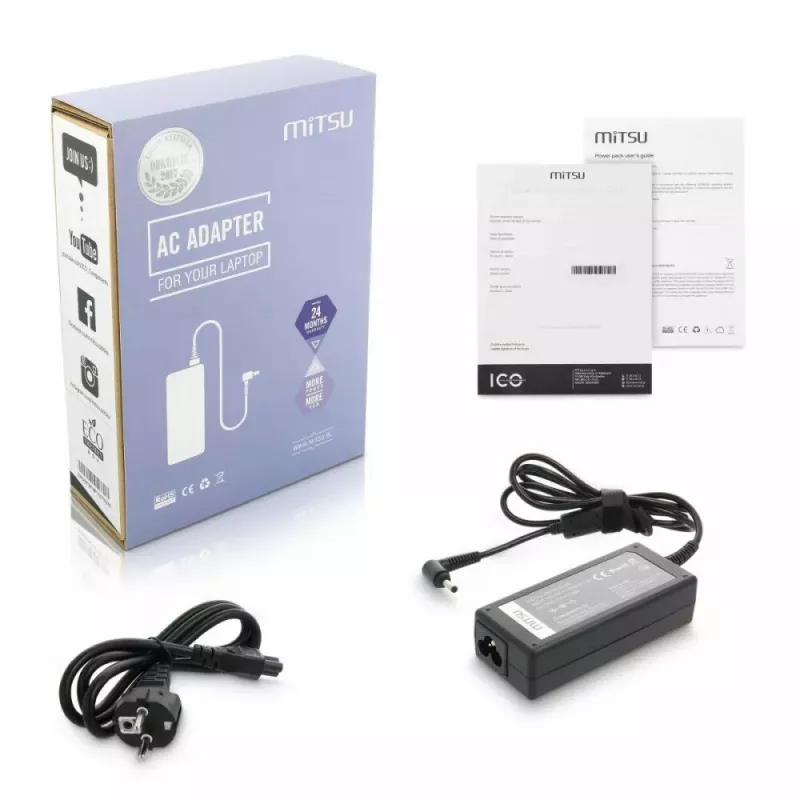 Fuente de alimentación MITSU ZM/AS19342E 19V 3,42A para portátiles y dispositivos portátiles