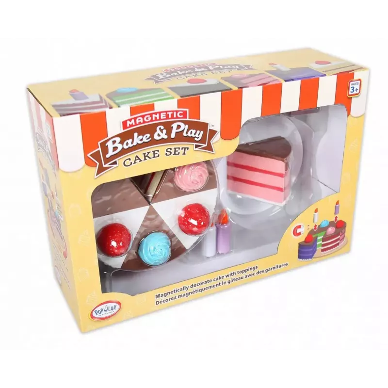 Pastel de juguete magnético MALIK MalBlo Magnetic — set de pastel de juego de rol con discos magnéticos y accesorios