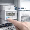 Contador de energía trifásico QOLTEC 50980 — 400 V, 100 A con reset