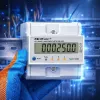 Contador de energía trifásico QOLTEC 50980 — 400 V, 100 A con reset