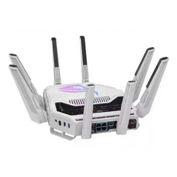 Router ASUS ROG Rapture GT-BE19000AI Wi-Fi 10 Gigabit Ethernet tribanda (2,4 GHz / 5 GHz / 6 GHz) blanco