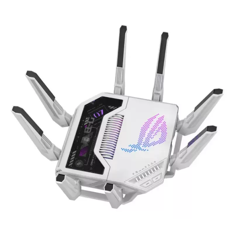 Router ASUS ROG Rapture GT-BE19000AI Wi-Fi 10 Gigabit Ethernet tribanda (2,4 GHz / 5 GHz / 6 GHz) blanco
