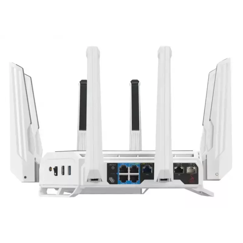 Router ASUS ROG Rapture GT-BE19000AI Wi-Fi 10 Gigabit Ethernet tribanda (2,4 GHz / 5 GHz / 6 GHz) blanco