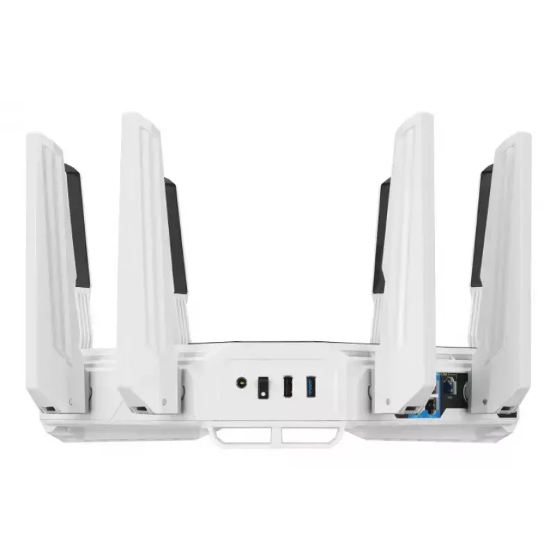 Router ASUS ROG Rapture GT-BE19000AI Wi-Fi 10 Gigabit Ethernet tribanda (2,4 GHz / 5 GHz / 6 GHz) blanco