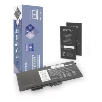 Batería de portátil recargable MITSU 5BM335 para Dell, 6000 mAh