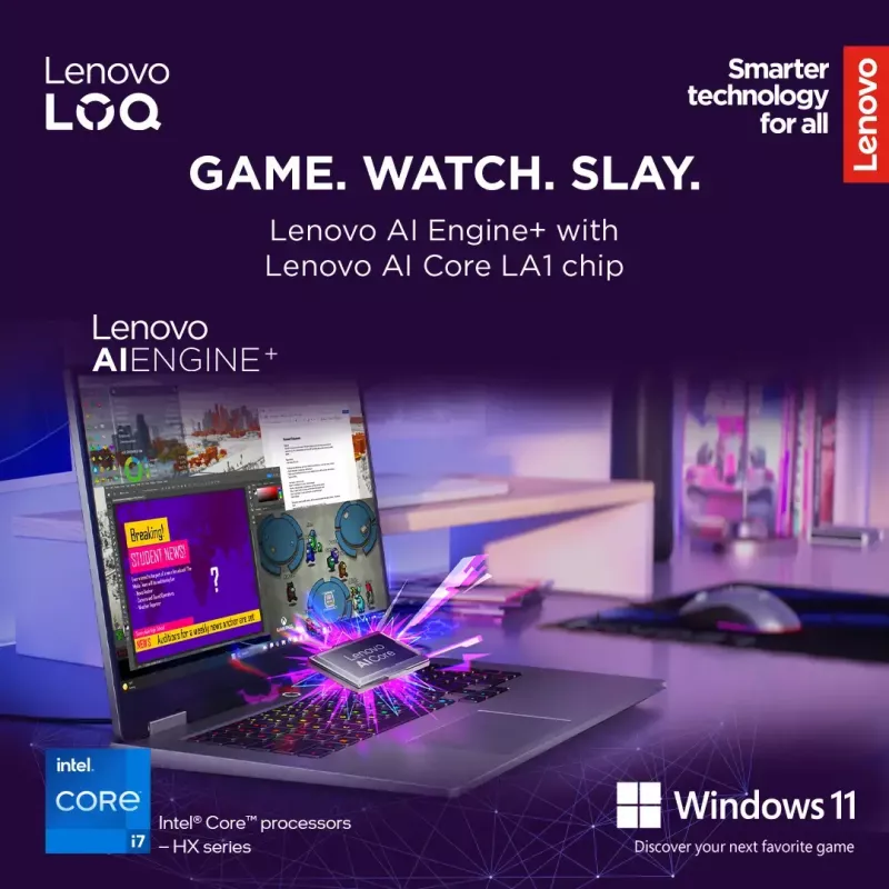 Portátil Lenovo LOQ 17IRX10 17,3 inch FHD IPS i7-13650HX 16 GB DDR5 1 TB SSD NVIDIA GeForce RTX 5060 8 GB Windows 11 Home Luna Grey
