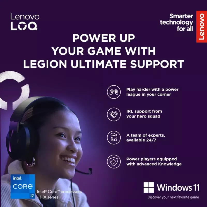 Portátil Lenovo LOQ 17IRX10 17,3 inch FHD IPS i7-13650HX 16 GB DDR5 1 TB SSD NVIDIA GeForce RTX 5060 8 GB Windows 11 Home Luna Grey