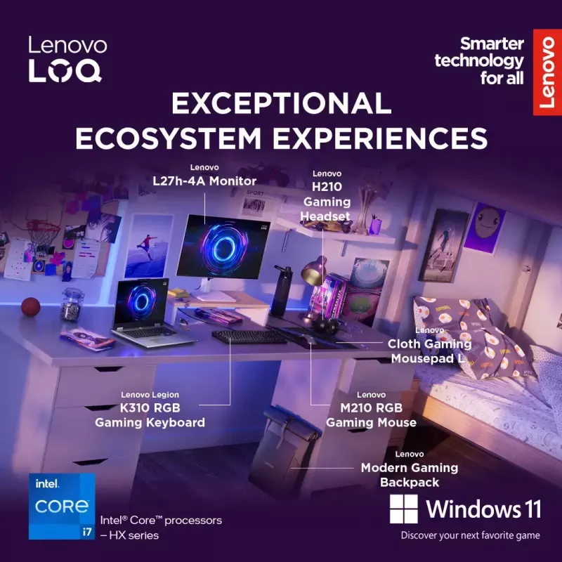 Portátil Lenovo LOQ 17IRX10 17,3 inch FHD IPS i7-13650HX 16 GB DDR5 1 TB SSD NVIDIA GeForce RTX 5060 8 GB Windows 11 Home Luna Grey