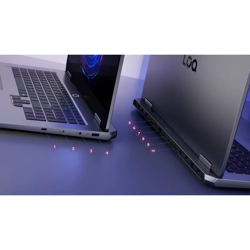 Portátil Lenovo LOQ 17IRX10 17,3 inch FHD IPS i7-13650HX 16 GB DDR5 1 TB SSD NVIDIA GeForce RTX 5060 8 GB Windows 11 Home Luna Grey