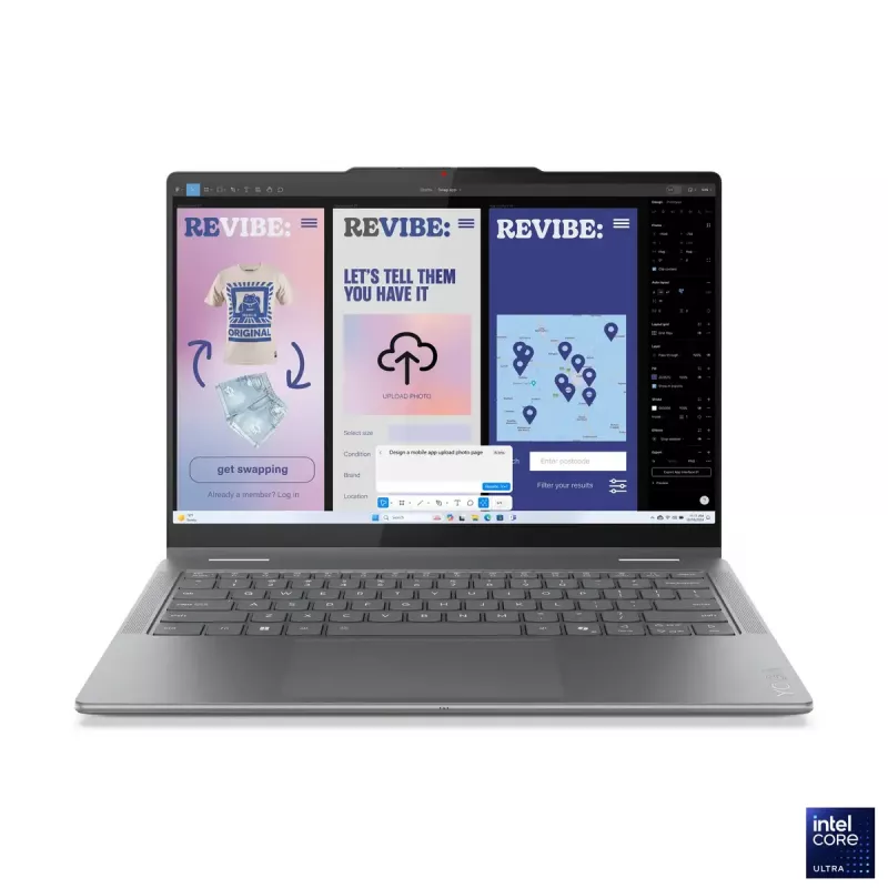 Lenovo Yoga 7 2 en 1 14ILL10 | Luna Grey | 14 inch | OLED | Pantalla táctil | WUXGA | 1920 x 1200 píxeles | Intel Core Ultra 7 | 256V | 16 GB | LPDDR5x soldado | Capacidad de unidad de estado sólido 512 GB | Intel Arc Graphics 140V | Windows 11 Home | 802.11be | Versión de Bluetooth 5.4 | Idioma del teclado Inglés | Teclado retroiluminado | Garantía 24 mes(es) | Garantía de batería 12 mes(es)