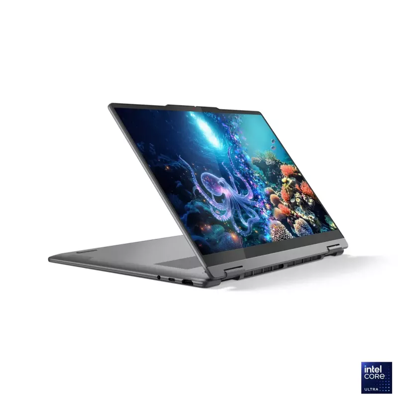 Lenovo Yoga 7 2 en 1 14ILL10 | Luna Grey | 14 inch | OLED | Pantalla táctil | WUXGA | 1920 x 1200 píxeles | Intel Core Ultra 7 | 256V | 16 GB | LPDDR5x soldado | Capacidad de unidad de estado sólido 512 GB | Intel Arc Graphics 140V | Windows 11 Home | 802.11be | Versión de Bluetooth 5.4 | Idioma del teclado Inglés | Teclado retroiluminado | Garantía 24 mes(es) | Garantía de batería 12 mes(es)