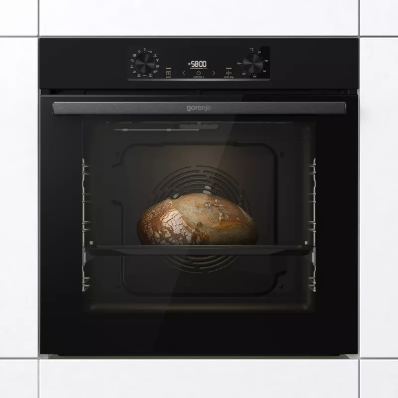 Horno eléctrico Gorenje BOS6737E06B RAL9005, Grande, Eléctrico, 77 l, 77 l, 2300 W, 300 °C