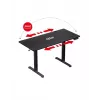 Escritorio gaming recto Huzaro Hero 8.2 Negro MDF rectangular 1200x600 mm, altura ajustable 720–1180 mm, capacidad de carga 80 kg