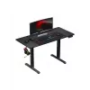 Escritorio gaming recto Huzaro Hero 8.2 Negro MDF rectangular 1200x600 mm, altura ajustable 720–1180 mm, capacidad de carga 80 kg