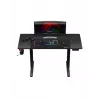 Escritorio gaming recto Huzaro Hero 8.2 Negro MDF rectangular 1200x600 mm, altura ajustable 720–1180 mm, capacidad de carga 80 kg