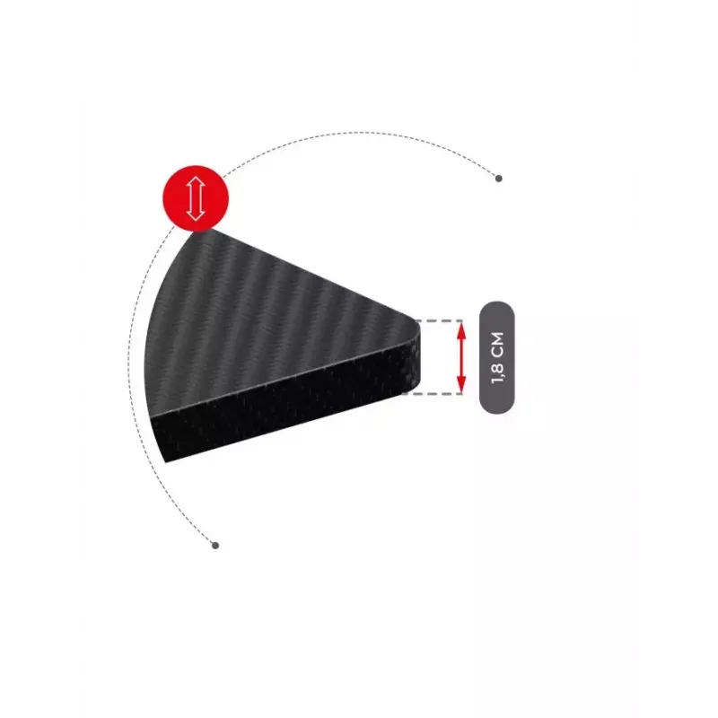 Escritorio gaming recto Huzaro Hero 8.2 Negro MDF rectangular 1200x600 mm, altura ajustable 720–1180 mm, capacidad de carga 80 kg