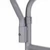 Silla de inodoro plegable ANTAR con reposabrazos, caja de almacenamiento, estructura de acero, altura ajustable 35–50 cm, carga máx. 120 kg, gris