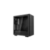Caja de PC DeepCool CH510 Midi Tower Negra — cristal templado, microATX/ATX, compatible con radiadores de 360 mm frontal/superior, longitud máxima de GPU 38 cm, fuente de alimentación inferior, 7 ranuras de expansión