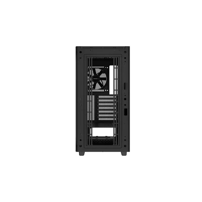 Caja de PC DeepCool CH510 Midi Tower Negra — cristal templado, microATX/ATX, compatible con radiadores de 360 mm frontal/superior, longitud máxima de GPU 38 cm, fuente de alimentación inferior, 7 ranuras de expansión