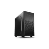 Caja de PC DeepCool Matrexx 30 SI Mini Tower — Micro ATX/Mini-ITX, 3x3,5 pulgadas + 2x2,5 pulgadas bahías, 25 cm GPU, 15,1 cm disipador de CPU, fuente de alimentación superior, negra