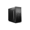 Caja de PC DeepCool Matrexx 30 SI Mini Tower — Micro ATX/Mini-ITX, 3x3,5 pulgadas + 2x2,5 pulgadas bahías, 25 cm GPU, 15,1 cm disipador de CPU, fuente de alimentación superior, negra