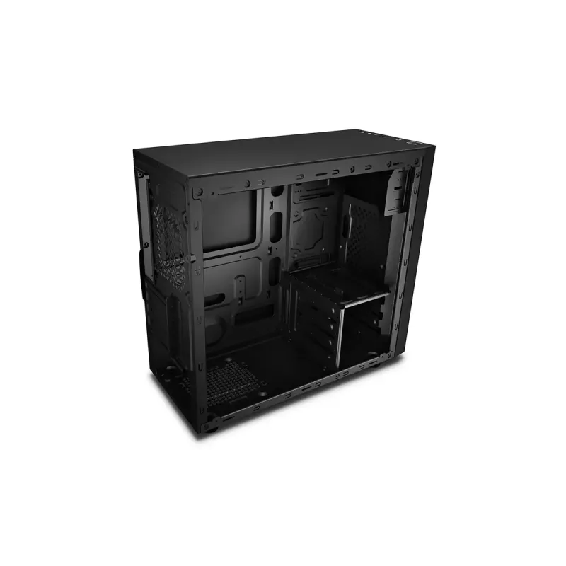 Caja de PC DeepCool Matrexx 30 SI Mini Tower — Micro ATX/Mini-ITX, 3x3,5 pulgadas + 2x2,5 pulgadas bahías, 25 cm GPU, 15,1 cm disipador de CPU, fuente de alimentación superior, negra
