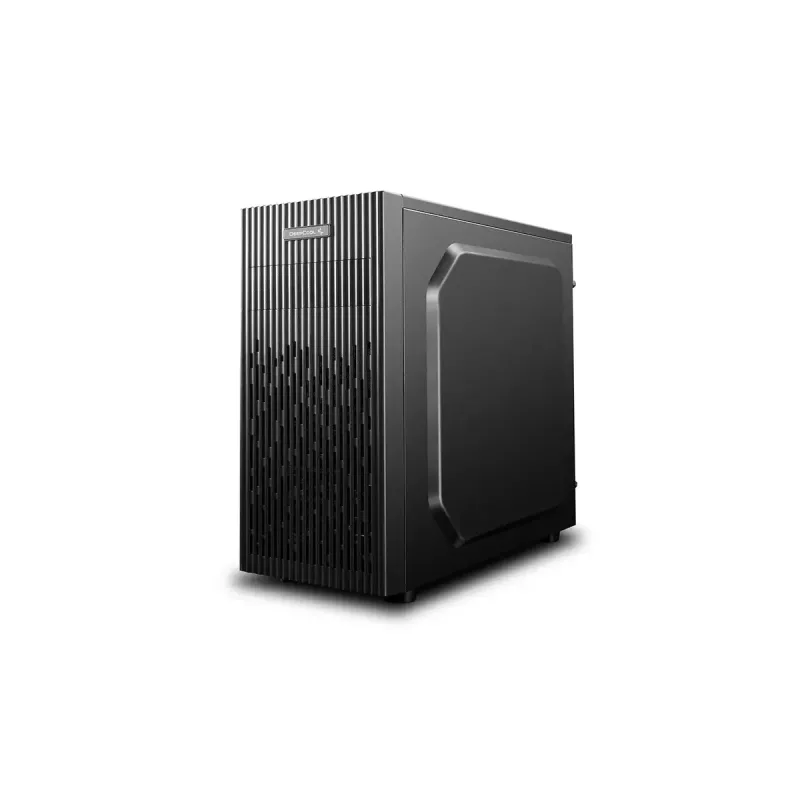 Caja de PC DeepCool Matrexx 30 SI Mini Tower — Micro ATX/Mini-ITX, 3x3,5 pulgadas + 2x2,5 pulgadas bahías, 25 cm GPU, 15,1 cm disipador de CPU, fuente de alimentación superior, negra
