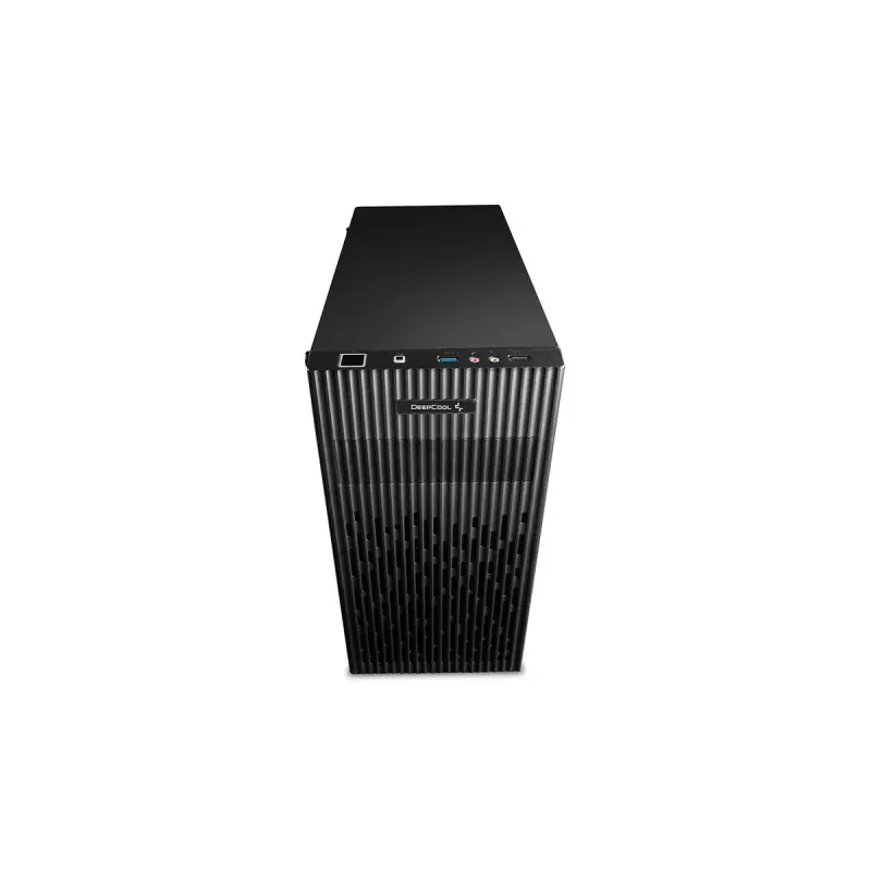Caja de PC DeepCool Matrexx 30 SI Mini Tower — Micro ATX/Mini-ITX, 3x3,5 pulgadas + 2x2,5 pulgadas bahías, 25 cm GPU, 15,1 cm disipador de CPU, fuente de alimentación superior, negra