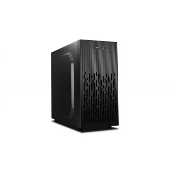 Caja de PC DeepCool Matrexx 30 SI Mini Tower — Micro ATX/Mini-ITX, 3x3,5 pulgadas + 2x2,5 pulgadas bahías, 25 cm GPU, 15,1 cm disipador de CPU, fuente de alimentación superior, negra
