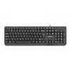 Teclado USB con cable NATEC NKL-1151 — Negro, distribución CZ-SK (eslovaco), 104 teclas, cable USB, cable de 1,8 m