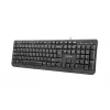 Teclado USB con cable NATEC NKL-1151 — Negro, distribución CZ-SK (eslovaco), 104 teclas, cable USB, cable de 1,8 m