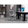 Silla de oficina giratoria ActiveJet YK507 – asiento acolchado, respaldo de malla, tapizado de tela gris, altura 90–100 cm, ancho del respaldo 45 cm