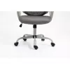 Silla de oficina giratoria ActiveJet YK507 – asiento acolchado, respaldo de malla, tapizado de tela gris, altura 90–100 cm, ancho del respaldo 45 cm