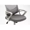 Silla de oficina giratoria ActiveJet YK507 – asiento acolchado, respaldo de malla, tapizado de tela gris, altura 90–100 cm, ancho del respaldo 45 cm