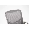 Silla de oficina giratoria ActiveJet YK507 – asiento acolchado, respaldo de malla, tapizado de tela gris, altura 90–100 cm, ancho del respaldo 45 cm