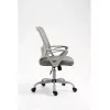 Silla de oficina giratoria ActiveJet YK507 – asiento acolchado, respaldo de malla, tapizado de tela gris, altura 90–100 cm, ancho del respaldo 45 cm