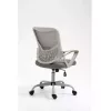 Silla de oficina giratoria ActiveJet YK507 – asiento acolchado, respaldo de malla, tapizado de tela gris, altura 90–100 cm, ancho del respaldo 45 cm