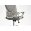 Silla de oficina giratoria ActiveJet YK507 – asiento acolchado, respaldo de malla, tapizado de tela gris, altura 90–100 cm, ancho del respaldo 45 cm