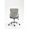 Silla de oficina giratoria ActiveJet YK507 – asiento acolchado, respaldo de malla, tapizado de tela gris, altura 90–100 cm, ancho del respaldo 45 cm