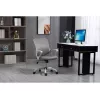 Silla de oficina giratoria ActiveJet YK507 – asiento acolchado, respaldo de malla, tapizado de tela gris, altura 90–100 cm, ancho del respaldo 45 cm