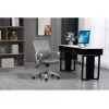 Silla de oficina giratoria ActiveJet YK507 – asiento acolchado, respaldo de malla, tapizado de tela gris, altura 90–100 cm, ancho del respaldo 45 cm