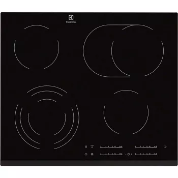 Placa de cocina Electrolux EHF6547FXK negra de encastre 4 zona(s)